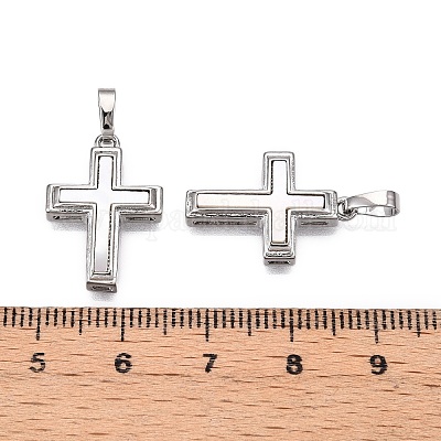 Подвески из латуни и ракушек KK-N254-210P-1