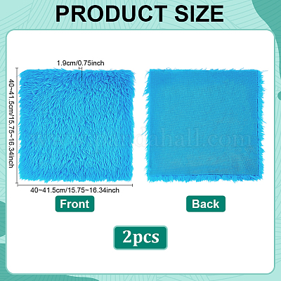 2 Stück Polyester-Plüschstoff&nbsp;AJEW-PH0007-53C-1