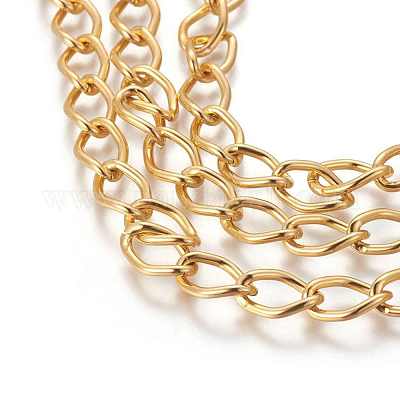 Ромб алюминиевые скрученные цепи обуздать цепи X-CHR001Y-29-1