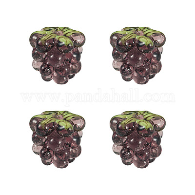 4pcs cuentas de lampwork hechas a mano&nbsp;LAMP-TA0002-24F-1