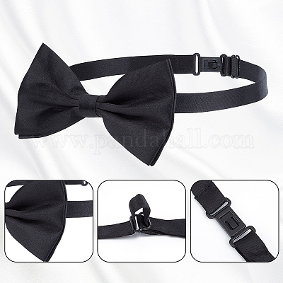 16 шт. 2-х цветные регулируемые полиэстеровые галстуки-бабочки AJEW-GA0006-74-1