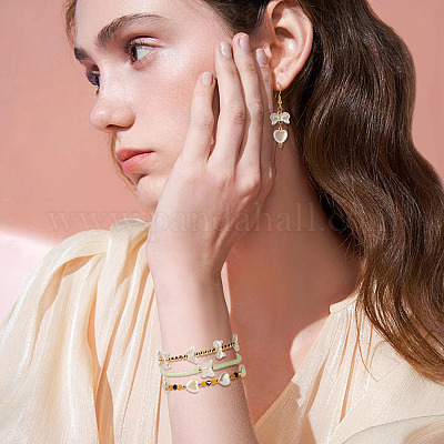 200шт бусины из искусственного жемчуга из АБС-пластика OACR-TA0003-84A-1