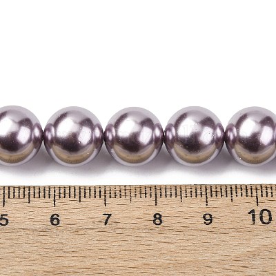 Гальванические оболочки жемчужные бусы пряди BSHE-G041-12mm-02-1