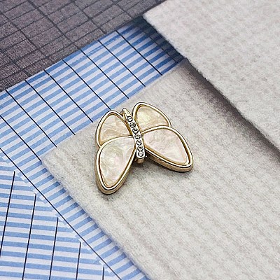 Сплав Rhinestone кнопки хвостовика PW-WG49BB2-04-1