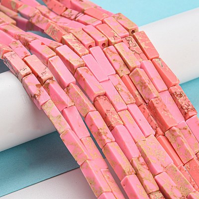 Синтетические окрашенные нити императорской яшмы G-D077-C01-09-1