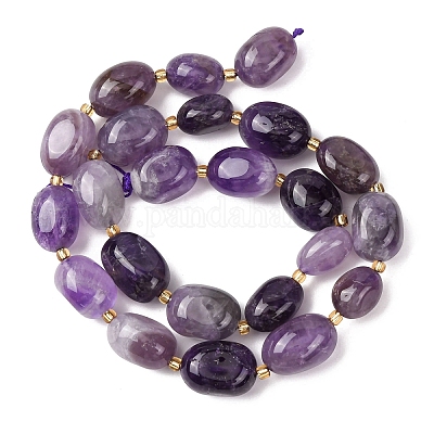 Natürlichen Amethyst Perlen Stränge&nbsp;G-G453-D04-01-1
