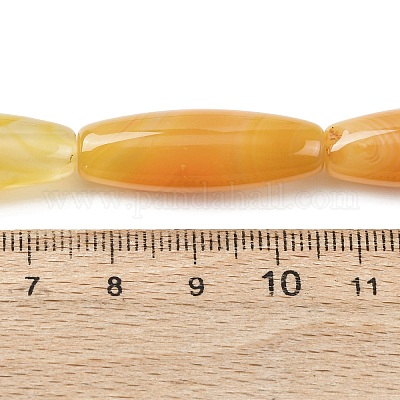 Естественный желтый агат бисер нитей G-Z113-A07-1