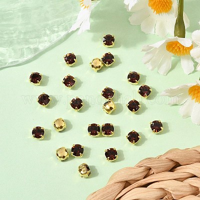 Preciosa® maxima crystal в пришивной чашке X-PRC-SS16-90100-G-1