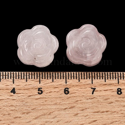 Резные бусины из натурального розового кварца G-L636-C07-01-1