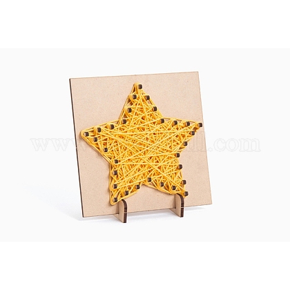 子供のためのDIYストリングアートキットの芸術品と工芸品 木製の