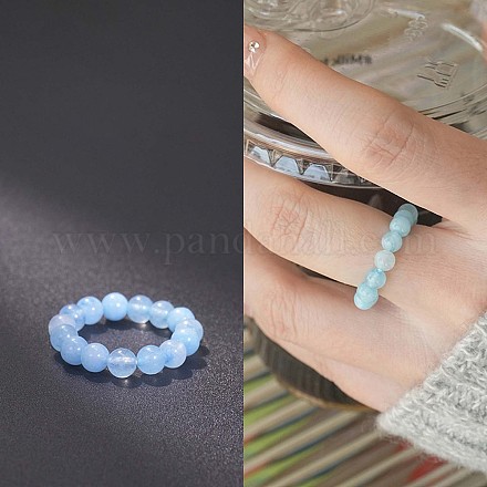 Эластичные кольца с натуральными и синтетическими драгоценными камнями FS-WG01730-07-1