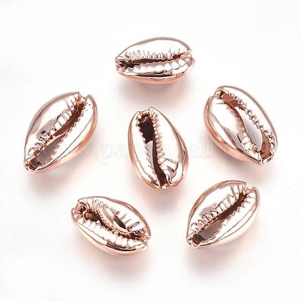 Perles de coquille galvanisées BSHE-O017-13RG-1