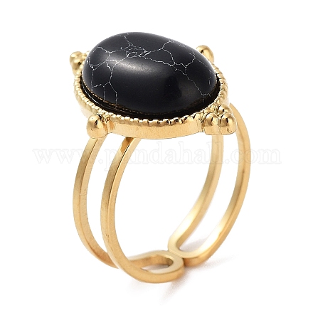 Ионное покрытие (IP) кольцо из нержавеющей стали 304 RJEW-B059-06G-01-1