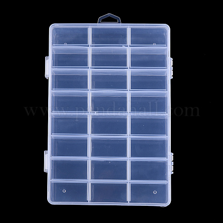 Recipientes de almacenamiento de abalorios de plástico CON-T003-03-1