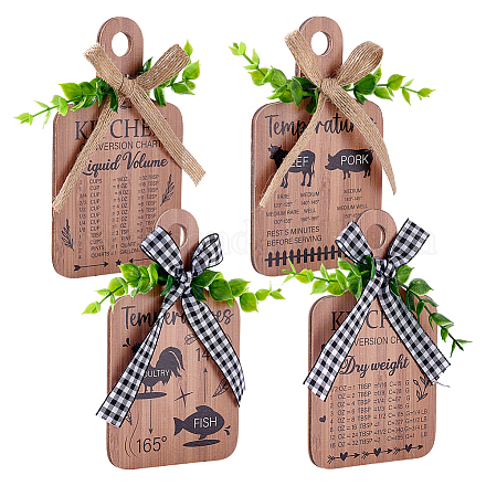 Деревянная подвеска HJEW-WH0074-023-1