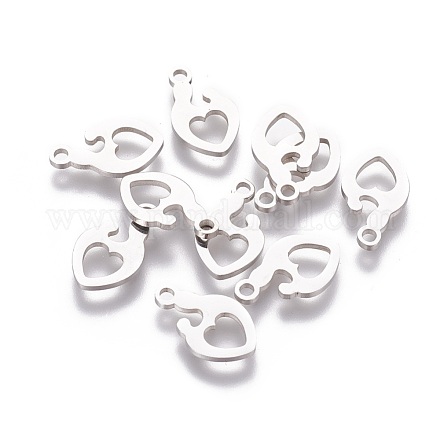 201 Stainless Steel Charms STAS-Q201-T175-1