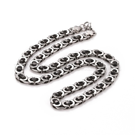 304 collar de cadenas bizantinas de acero inoxidable STAS-E160-24EBP-1