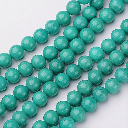 Chapelets de perles en jade Mashan naturel G-K151-10mm-28-1