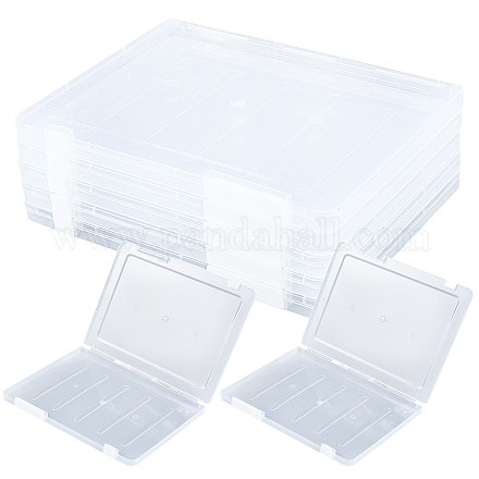 Scatole di imballaggio in plastica trasparente con coperchio incernierato&nbsp;AJEW-WH20060-90A-1