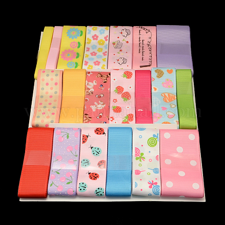 Printed Mixed Ribbon Sets: Grosgrain Ribbons OCOR-R029-04-1