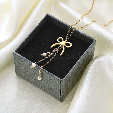 Ионное покрытие(ip) 304 нержавеющая сталь кулон ожерелье NJEW-K255-21G-1