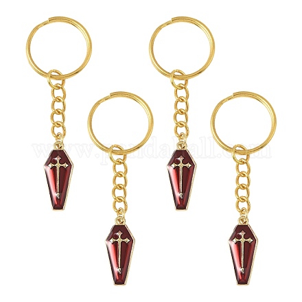 4 шт. брелки из эмалированного сплава KEYC-FS00036-01-1