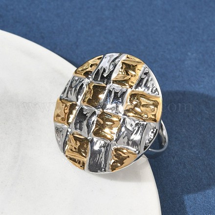 Offene Manschettenringe aus Edelstahl 304 RJEW-F202-02D-GP-1