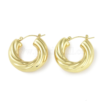 Ионное покрытие (ip) серьги-кольца из нержавеющей стали 304 для женщин STAS-I304-15G-1