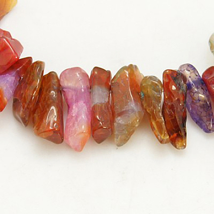 Natural Crackle Agate Beads Strands G-D288-1-1