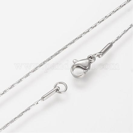 304 Stainless Steel Necklaces STAS-S066-21-1