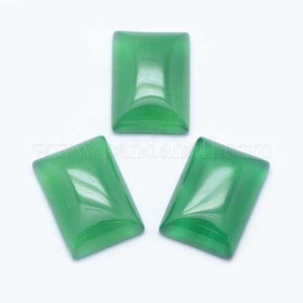 Cabuchones de ágata verde natural G-E491-D-01-1