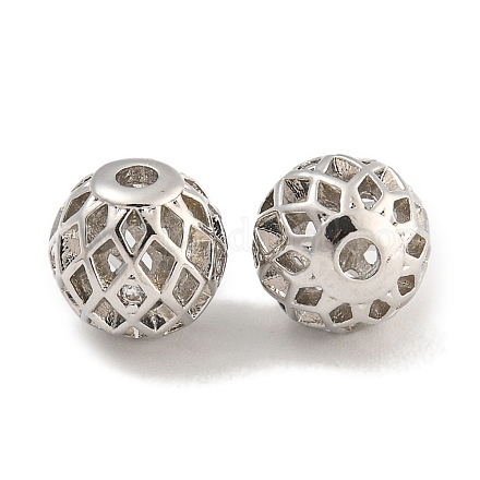 Покрытие стойки латунь микропаве прозрачные кубические циркониевые бусины KK-U030-18P-1