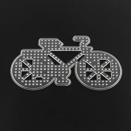 5x5mmDIYヒューズビーズに使用される自転車ABCプラスチックペグボード  透明  90x155x5mm DIY-Q009-47-1