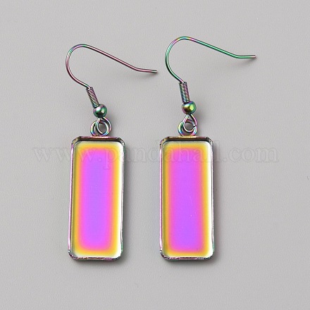 Фурнитура для сережек-подвесок из нержавеющей стали 304 STAS-WH0016-66RC-1