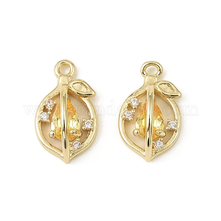 Латунные микро проложить кубического циркония подвески KK-C107-05G-1