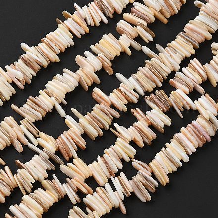 Нити бусин из натуральных ракушек SHEL-D002-01A-1