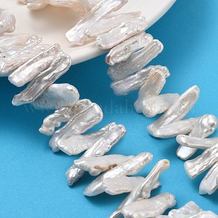 Натуральный жемчуг в стиле барокко кеши PEAR-P064-03B-02C-1