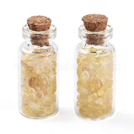 Стеклянные украшения для бутылок желаний AJEW-T013-02A-1