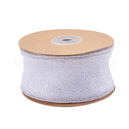 10 Yards Sparkle Polyester Glitter Ribbon OCOR-TAC0034-02B-1
