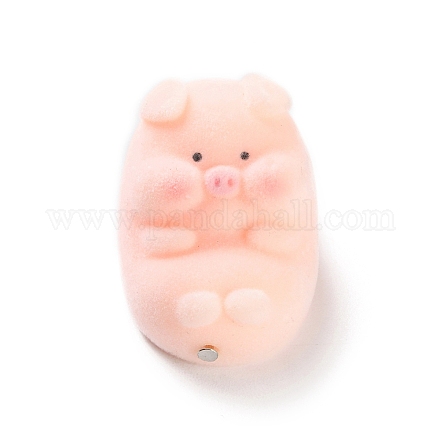 Милые подвески из флокированной смолы RESI-A040-02F-1