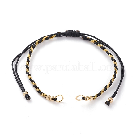 Adjustable Nylon Braided Cord Bracelet Making AJEW-JB00891-01-1