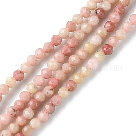 Chapelets de perles en rhodonite naturelle G-F748-U01-01-1