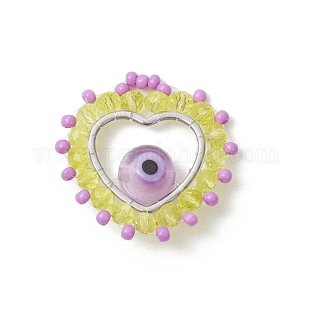 Стеклянные бусы подвески PALLOY-MZ00654-01-1