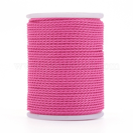 Round Waxed Polyester Cord X-YC-G006-01-1.0mm-19-1