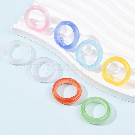 Cat Eye палец кольца RJEW-G363-01A-1