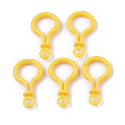 Accessoires de fermoir porte-clés en plastique opaque en forme d'ampoule en forme de bulbe KY-T021-01K-1