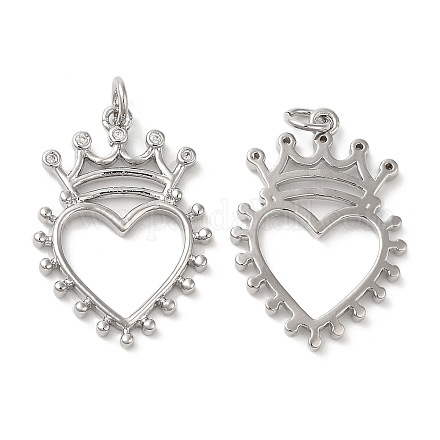 Кулоны из экологически чистой латуни с микропаве и кубическим цирконием KK-M246-41P-1