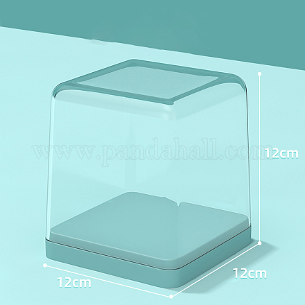 Boîtes d'affichage de figurines d'action de jouets en plastique transparents carrés PAAG-PW0001-141A-1