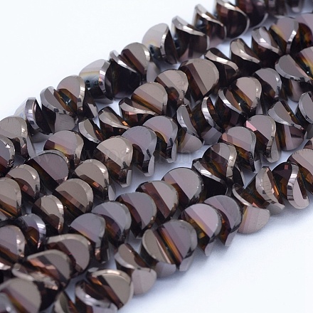 Chapelets de perles en verre électroplaqué EGLA-G019-L-FP03-1