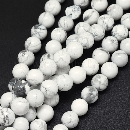 Chapelets de perles en howlite naturelle X-G-F604-18-8mm-1